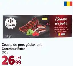 Carrefour Market Coaste de porc gătite lent, Carrefour Extra Ofertă
