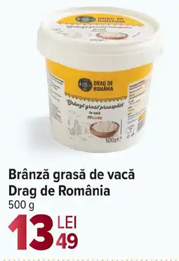 Carrefour Market Brânză grasă de vacă Drag de România Ofertă