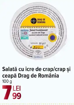 Carrefour Market Salată cu icre de crap/crap şi ceapă Drag de România Ofertă