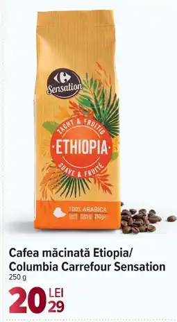 Carrefour Market Cafea măcinată Etiopia/ Columbia Carrefour Sensation Ofertă