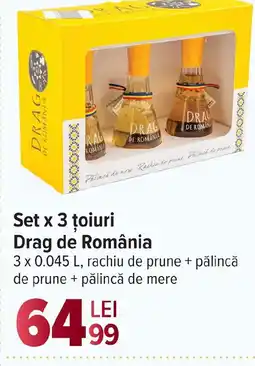 Carrefour Market Set x 3 țoiuri Drag de România Ofertă