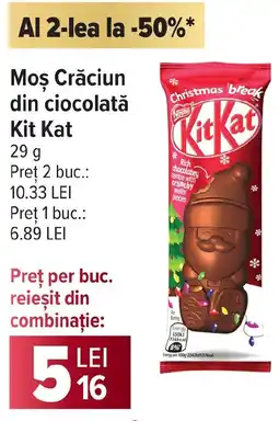 Carrefour Market Moş Crăciun din ciocolată Kit Kat Ofertă