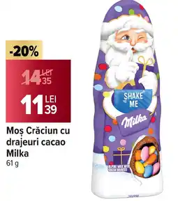 Carrefour Market Moş Crăciun cu drajeuri cacao Milka Ofertă