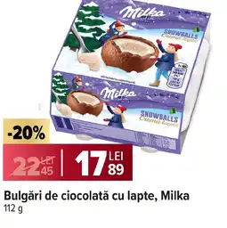 Carrefour Market Bulgări de ciocolată cu lapte, Milka Ofertă