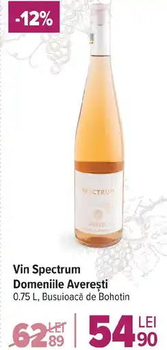 Carrefour Market Vin Spectrum Domeniile Avereşti Ofertă