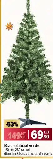 Carrefour Market Brad artificial verde Ofertă