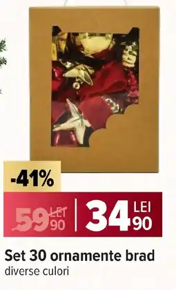 Carrefour Market Set 30 ornamente brad Ofertă