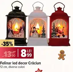Carrefour Market Felinar led decor Crăciun Ofertă