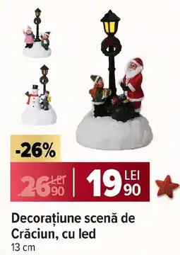 Carrefour Market Decoraţiune scenă de Crăciun, cu led Ofertă