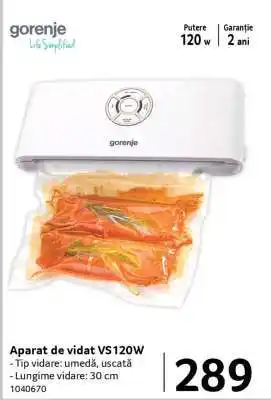 Aparat de vidat VS120W