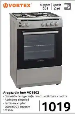 Selgros Aragaz din inox VO1802 Ofertă