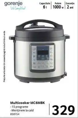Selgros Multicooker MC6MBK Ofertă