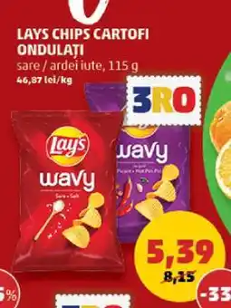 Penny Lays Chips Cartofi Ondulați Ofertă