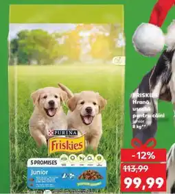 Kaufland FRISKIES Hrană uscată pentru câini junior 8 kg Ofertă