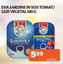 Unicarm Eva sardine in sos tomat/ ulei vegetal Ofertă