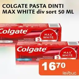Unicarm Colgate pasta dinti max white Ofertă