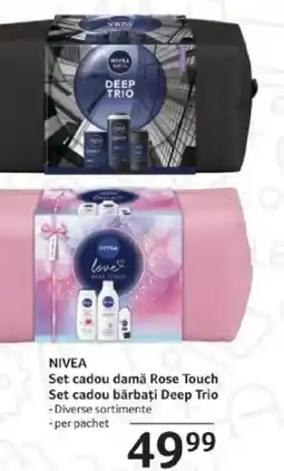 Selgros NIVEA Set cadou damǎ Rose Touch Set cadou bărbaţi Deep Trio Ofertă