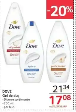 Selgros DOVE Gel de duş Ofertă
