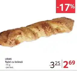 Selgros LIDAS Twist cu brânză Ofertă