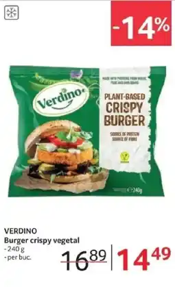 Selgros VERDINO Burger crispy vegetal Ofertă