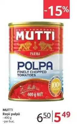 Selgros MUTTI Roşii pulpǎ Ofertă