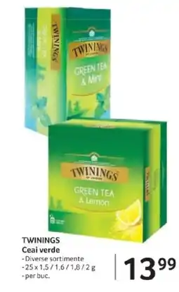 Selgros TWININGS Ceai verde Ofertă