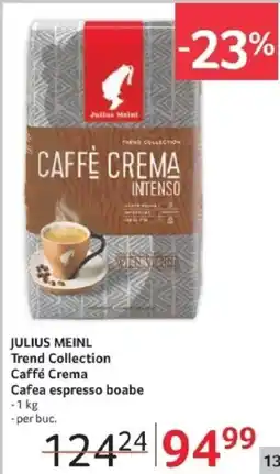Selgros JULIUS MEINL Trend Collection Caffé Crema Cafea espresso boabe Ofertă