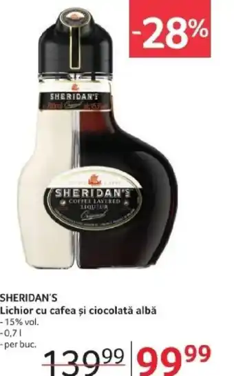 SHERIDAN'S Lichior cu cafea și ciocolată albă