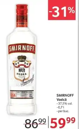 Selgros SMIRNOFF Vodcǎ Ofertă