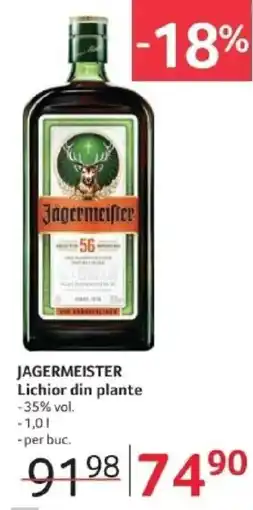 Selgros JAGERMEISTER Lichior din plante Ofertă