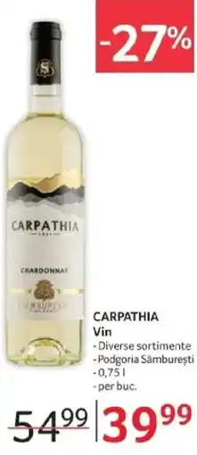Selgros CARPATHIA Vin Ofertă