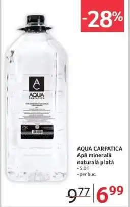 Selgros AQUA CARPATICA Apă minerală naturală plată Ofertă