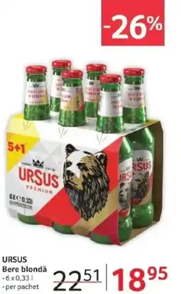 Selgros URSUS Bere blondă Ofertă