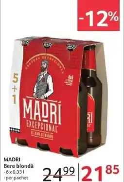 Selgros MADRI Bere blondă Ofertă