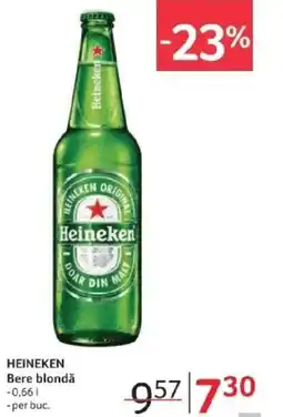 Selgros HEINEKEN Bere blondǎ Ofertă