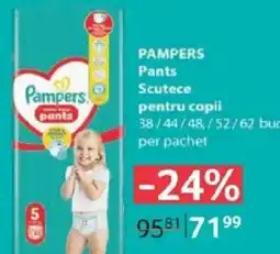 Selgros PAMPERS Pants Scutece pentru copii Ofertă