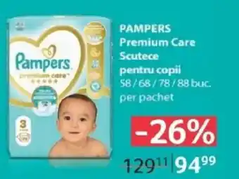 PAMPERS Premium Care Scutece pentru copii