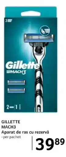 Selgros GILLETTE MACH3 Aparat de ras cu rezervǎ Ofertă