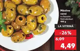 Kaufland Măsline verzi cu busuioc fără sâmburi Ofertă