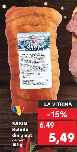 Kaufland SABIN Ruladă din piept de porc Ofertă