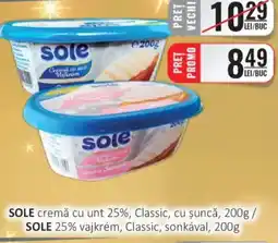 CBA SOLE cremă cu unt 25%, Classic, cu șuncă Ofertă