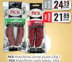 CBA PICK Makó/Míves cârnaţi picanţi Ofertă