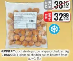 CBA HUNGERIT crochete de pui, cu jalapeno-cheddar Ofertă