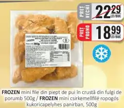 CBA FROZEN mini file din piept de pui în crustă din fulgi de porumb Ofertă