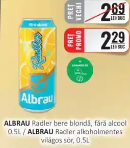 CBA ALBRAU Radler bere blondă, fără alcool Ofertă