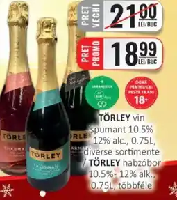 CBA TÖRLEY vin spumant 10.5% 12% alc. Ofertă