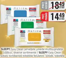 CBA SLEEPY Easy Clean şerveţele umede multisuprafeţe Ofertă