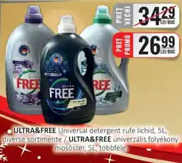 CBA ULTRA&FREE Universal detergent rufe lichid Ofertă