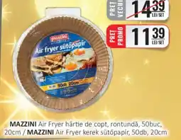 CBA MAZZINI Air Fryer hârtie de copt, rontundă, 50buc, 20cm Ofertă