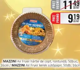 CBA MAZZINI Air Fryer hârtie de copt, rontundǎ, 50buc, 16cm Ofertă